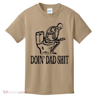 Doing Dad Shit Funny Skeleton Dad Joke Kids T-Shirt