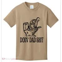 Doing Dad Shit Funny Skeleton Dad Joke Kids T-Shirt thumb 0