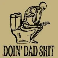 Doing Dad Shit Funny Skeleton Dad Joke Kids T-Shirt thumb 2