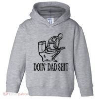 Doing Dad Shit Funny Skeleton Dad Joke Toddler Hoodie thumb 0