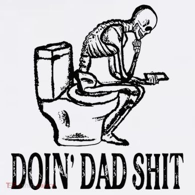 Doing Dad Shit Funny Skeleton Dad Joke Comfort Colors T-Shirt