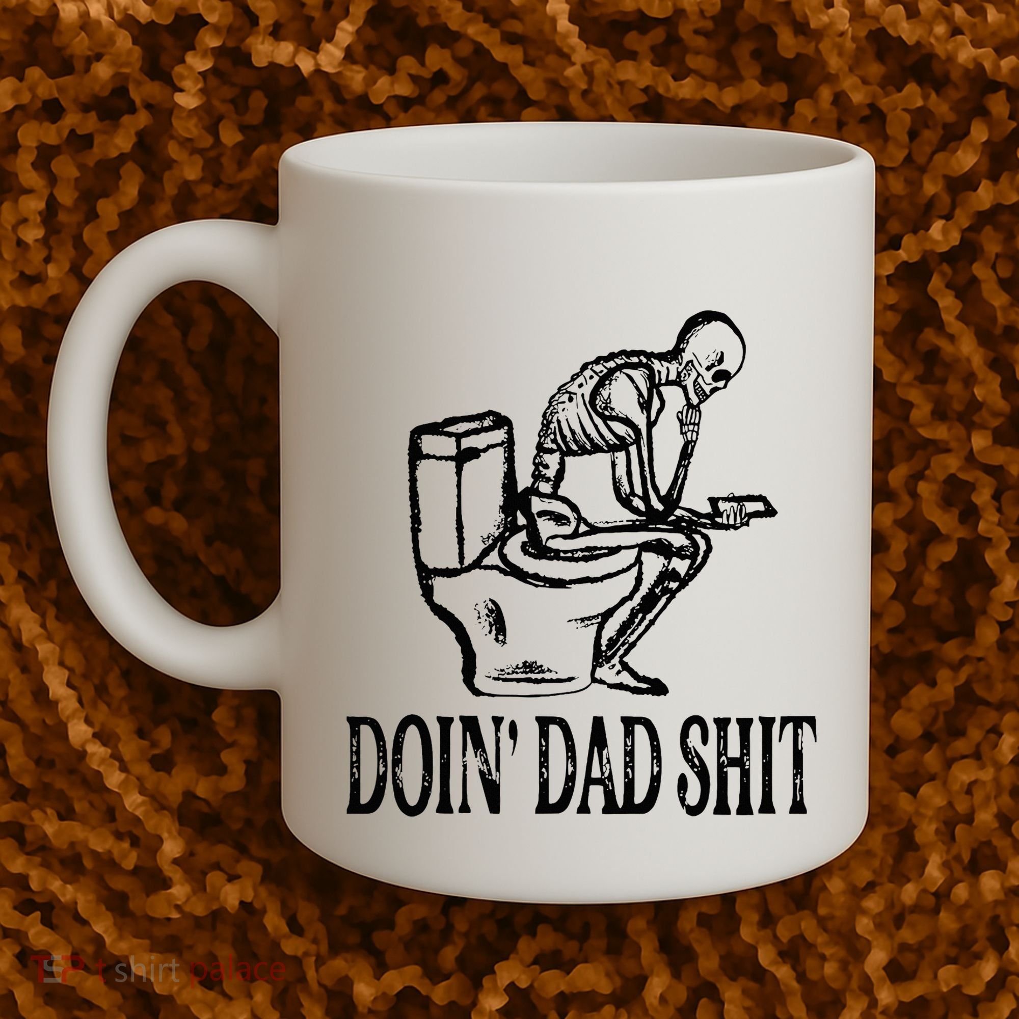 Doing Dad Shit Funny Skeleton Dad Joke Coffee Mug