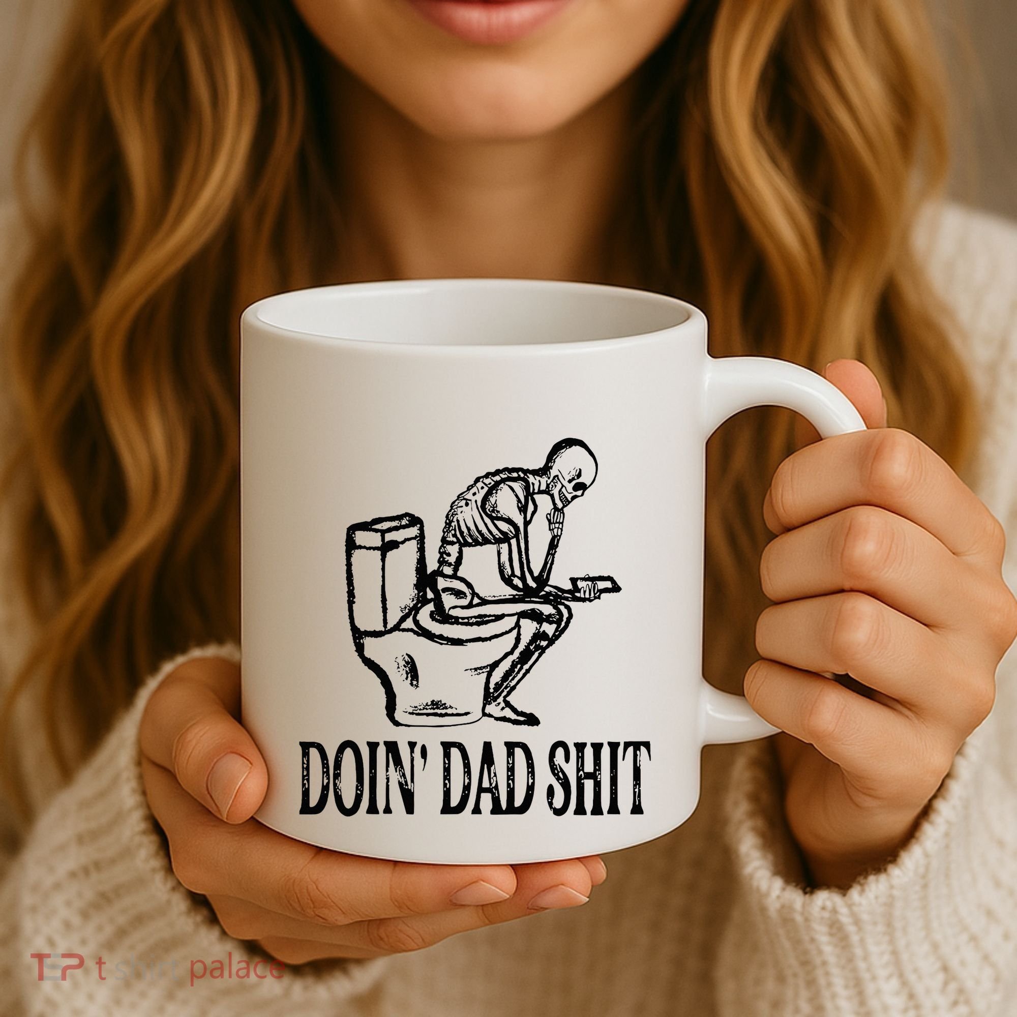 Doing Dad Shit Funny Skeleton Dad Joke Coffee Mug
