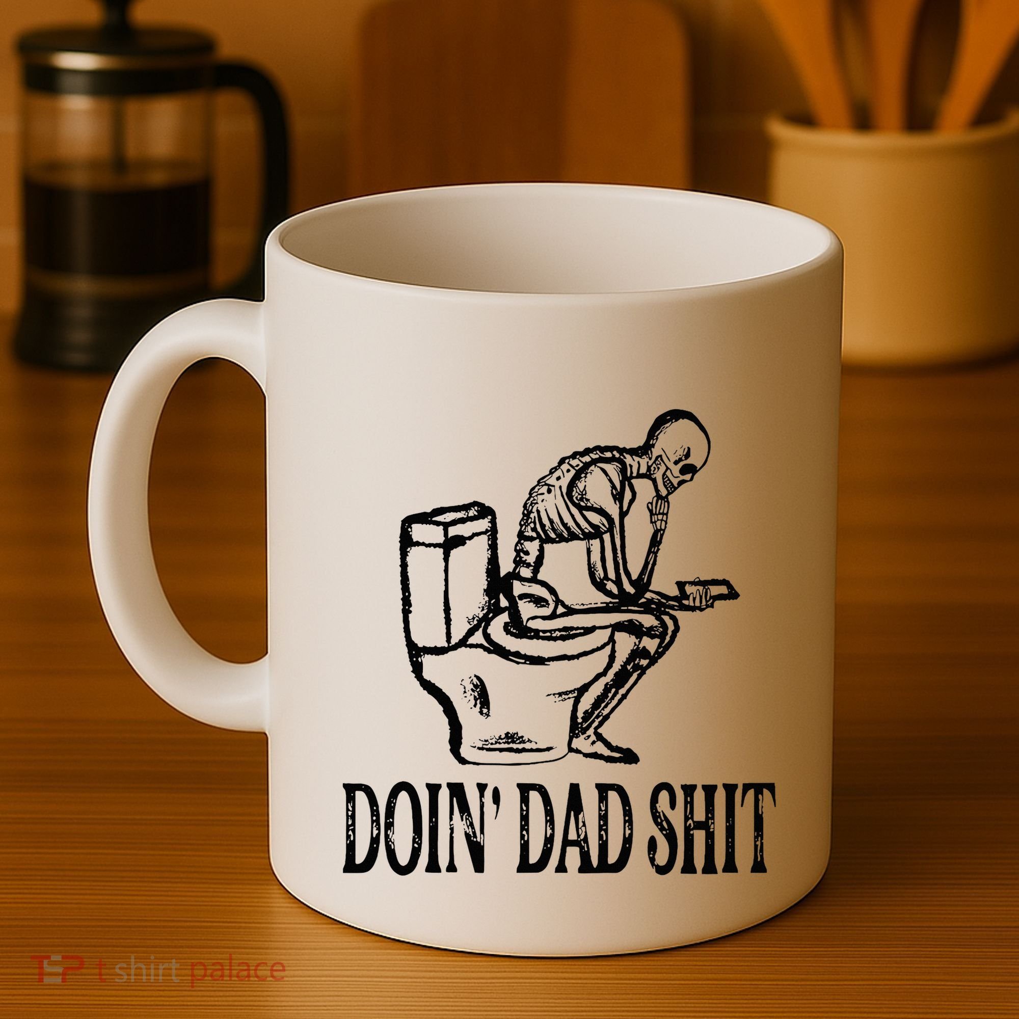 Doing Dad Shit Funny Skeleton Dad Joke Coffee Mug
