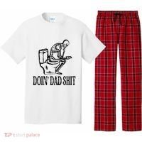 Doing Dad Shit Funny Skeleton Dad Joke Pajama Set thumb 0
