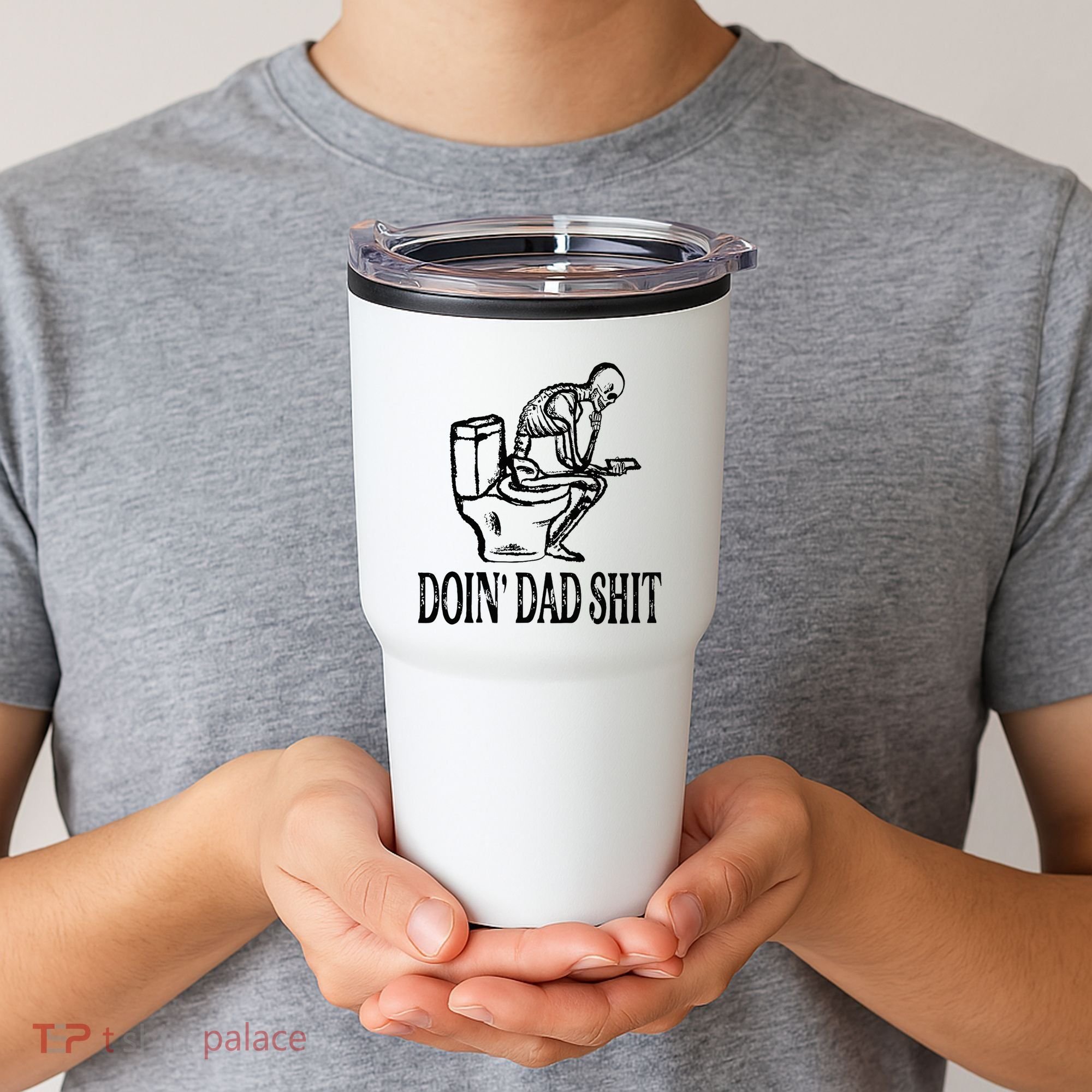 Doing Dad Shit Funny Skeleton Dad Joke Tumbler