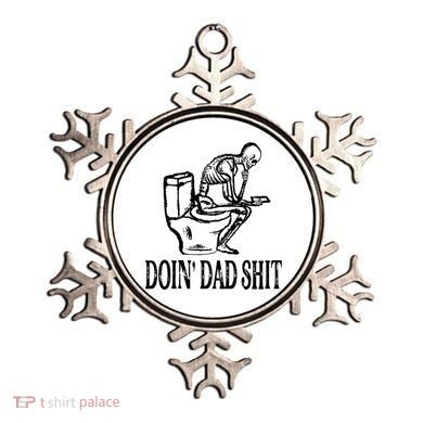 Doing Dad Shit Funny Skeleton Dad Joke Ornament