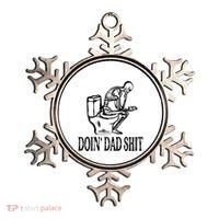 Doing Dad Shit Funny Skeleton Dad Joke Ornament thumb 0