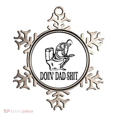 Doing Dad Shit Funny Skeleton Dad Joke Ornament