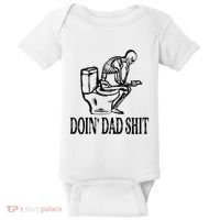 Doing Dad Shit Funny Skeleton Dad Joke Baby Bodysuit thumb 0