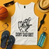 Doing Dad Shit Funny Skeleton Dad Joke Tank Top thumb 4