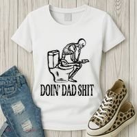 Doing Dad Shit Funny Skeleton Dad Joke Women's T-Shirt thumb 3