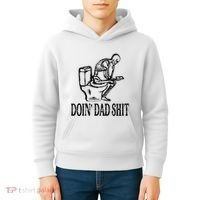 Doing Dad Shit Funny Skeleton Dad Joke Kids Hoodie thumb 4