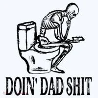 Doing Dad Shit Funny Skeleton Dad Joke Kids Long Sleeve Shirt thumb 2