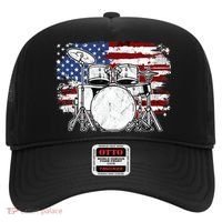 Drummer Drum Set Drums USA Flag American 4th Of July Gift Hat thumb 0