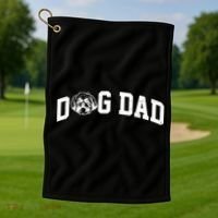 Dog Dad Shih Tzu Golf Towel thumb 1