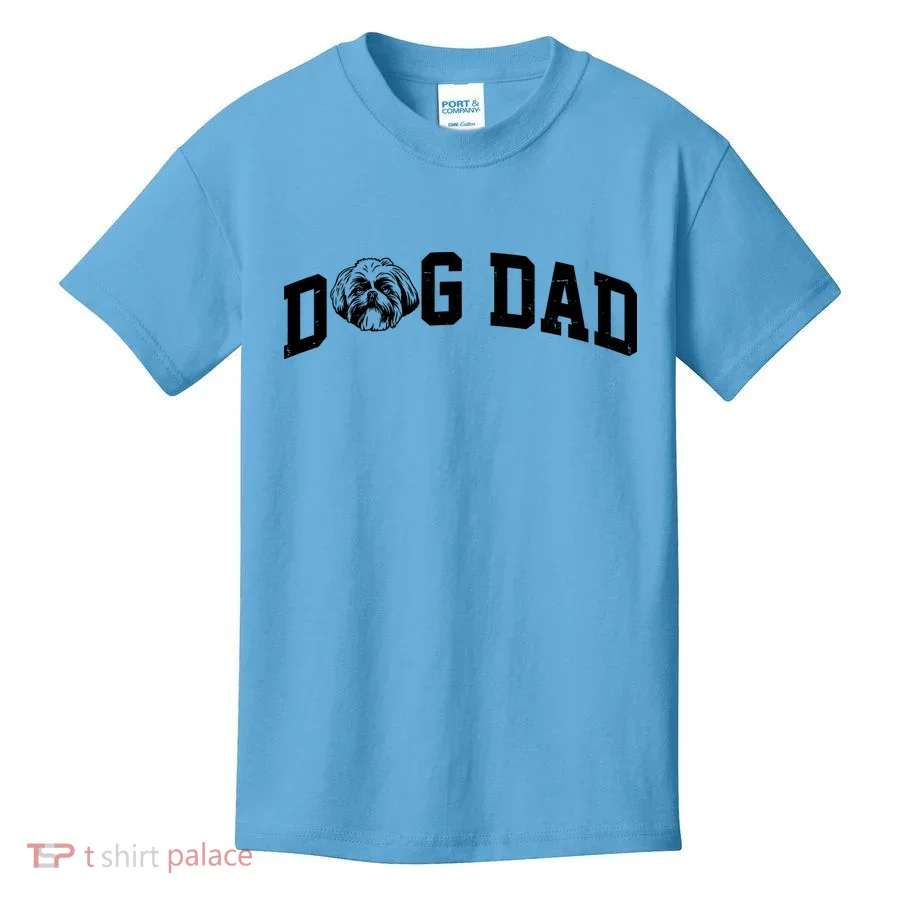 Dog Dad Shih Tzu Kids T-Shirt