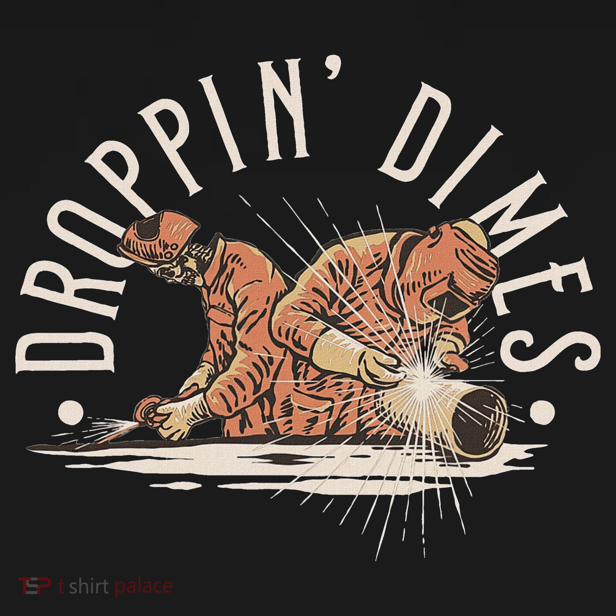 Droppin Dimes Skeleton Welding Humor Apron