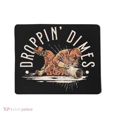 Droppin Dimes Skeleton Welding Humor Mousepad