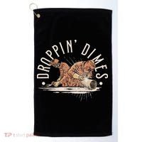 Droppin Dimes Skeleton Welding Humor Golf Towel thumb 0