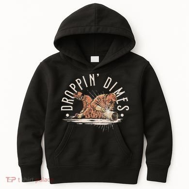Droppin Dimes Skeleton Welding Humor Kids Hoodie