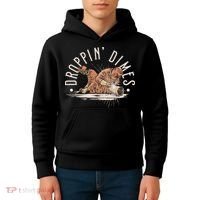 Droppin Dimes Skeleton Welding Humor Kids Hoodie thumb 4