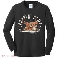 Droppin Dimes Skeleton Welding Humor Kids Long Sleeve Shirt thumb 0