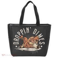 Droppin Dimes Skeleton Welding Humor Tote Bag thumb 0