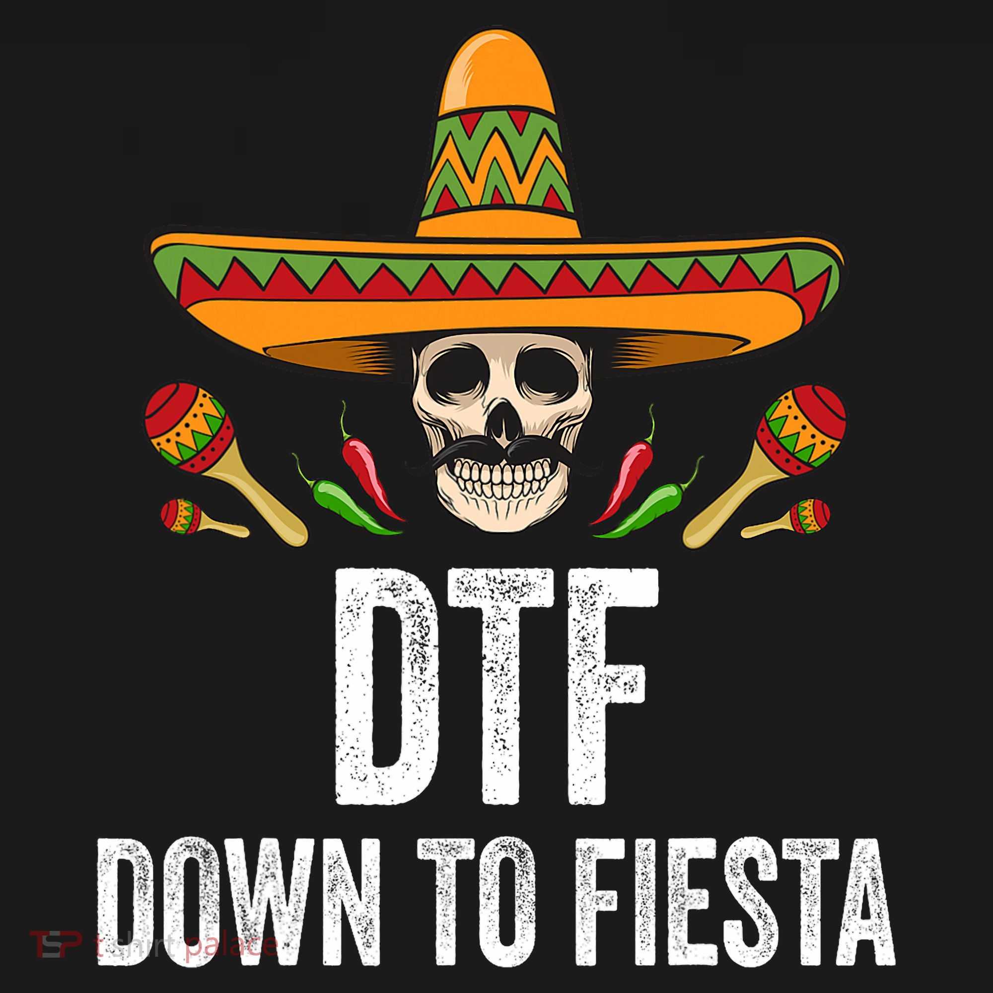 Dtf Down To Fiesta Funny Mexican Skull Cinco De Mayo Women's Tank Top