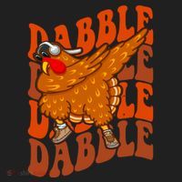 Dabble Dab Turkey Thanksgiving Women's Sweatshirt thumb 2