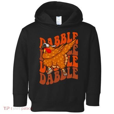 Dabble Dab Turkey Thanksgiving Toddler Hoodie