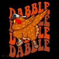 Dabble Dab Turkey Thanksgiving Toddler Hoodie thumb 2