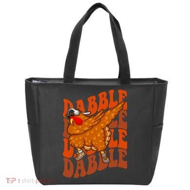 Dabble Dab Turkey Thanksgiving Tote Bag
