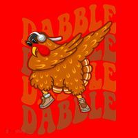 Dabble Dab Turkey Thanksgiving Santa Hat thumb 1