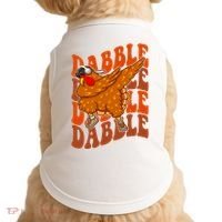 Dabble Dab Turkey Thanksgiving Doggie Tank thumb 0