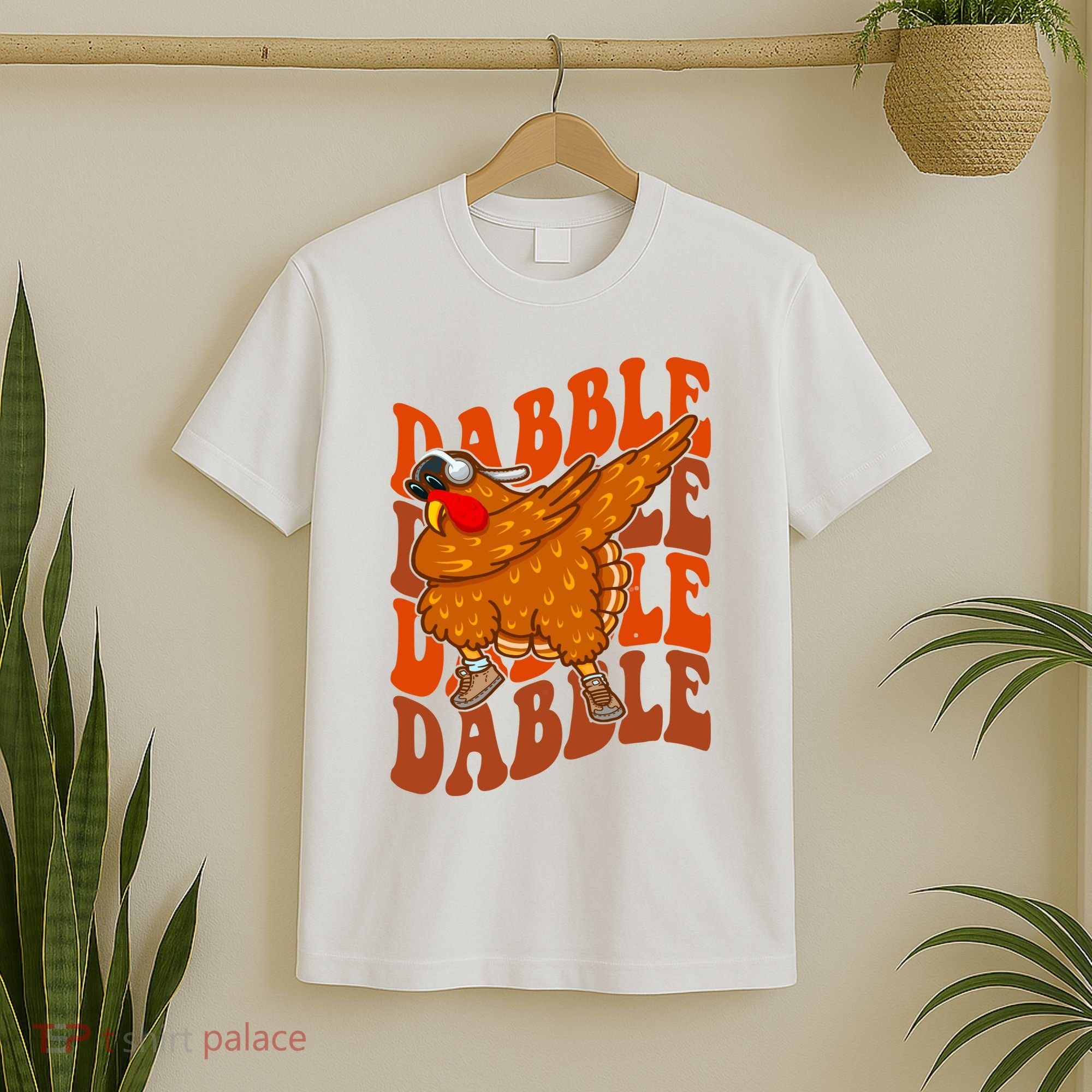 Dabble Dab Turkey Thanksgiving T-Shirt