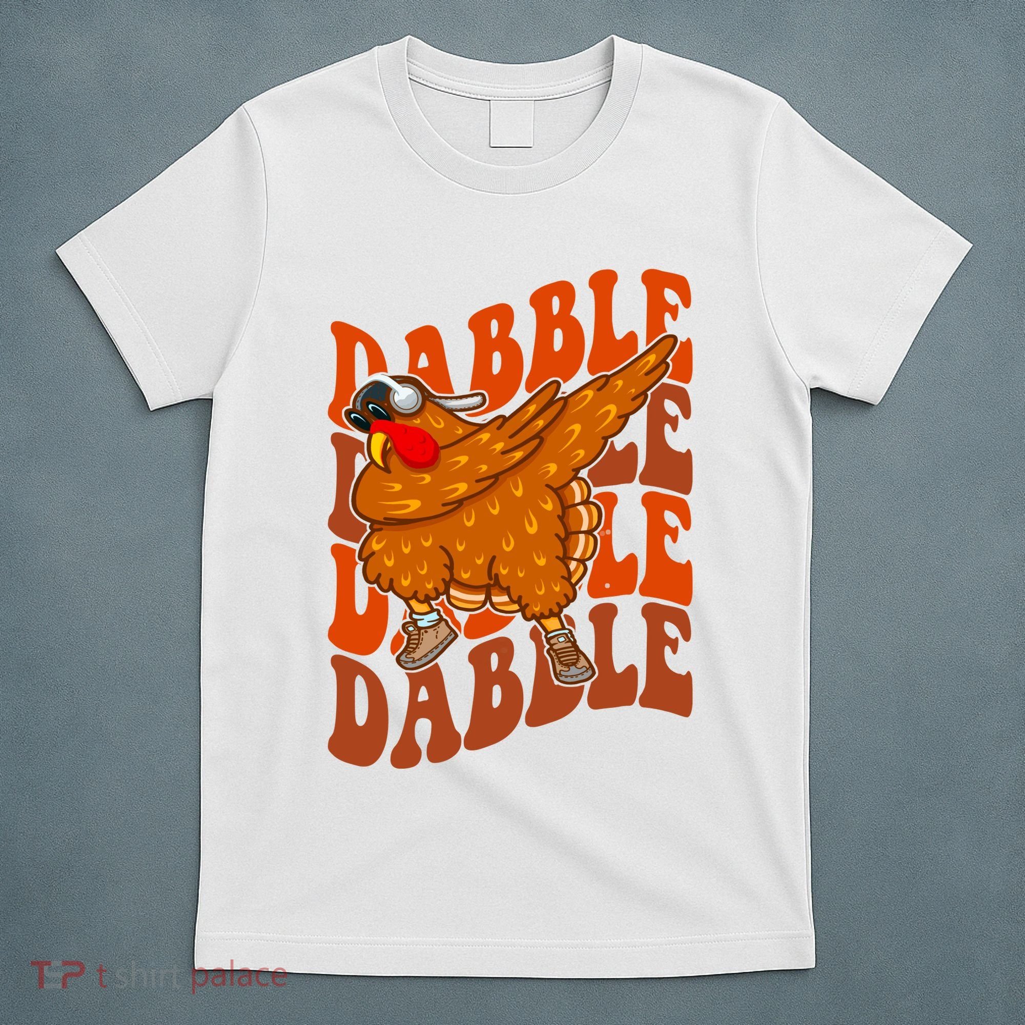 Dabble Dab Turkey Thanksgiving T-Shirt