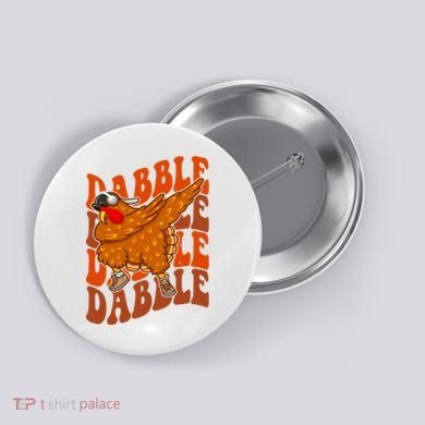 Dabble Dab Turkey Thanksgiving Button