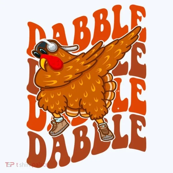 Dabble Dab Turkey Thanksgiving Bucket Hat