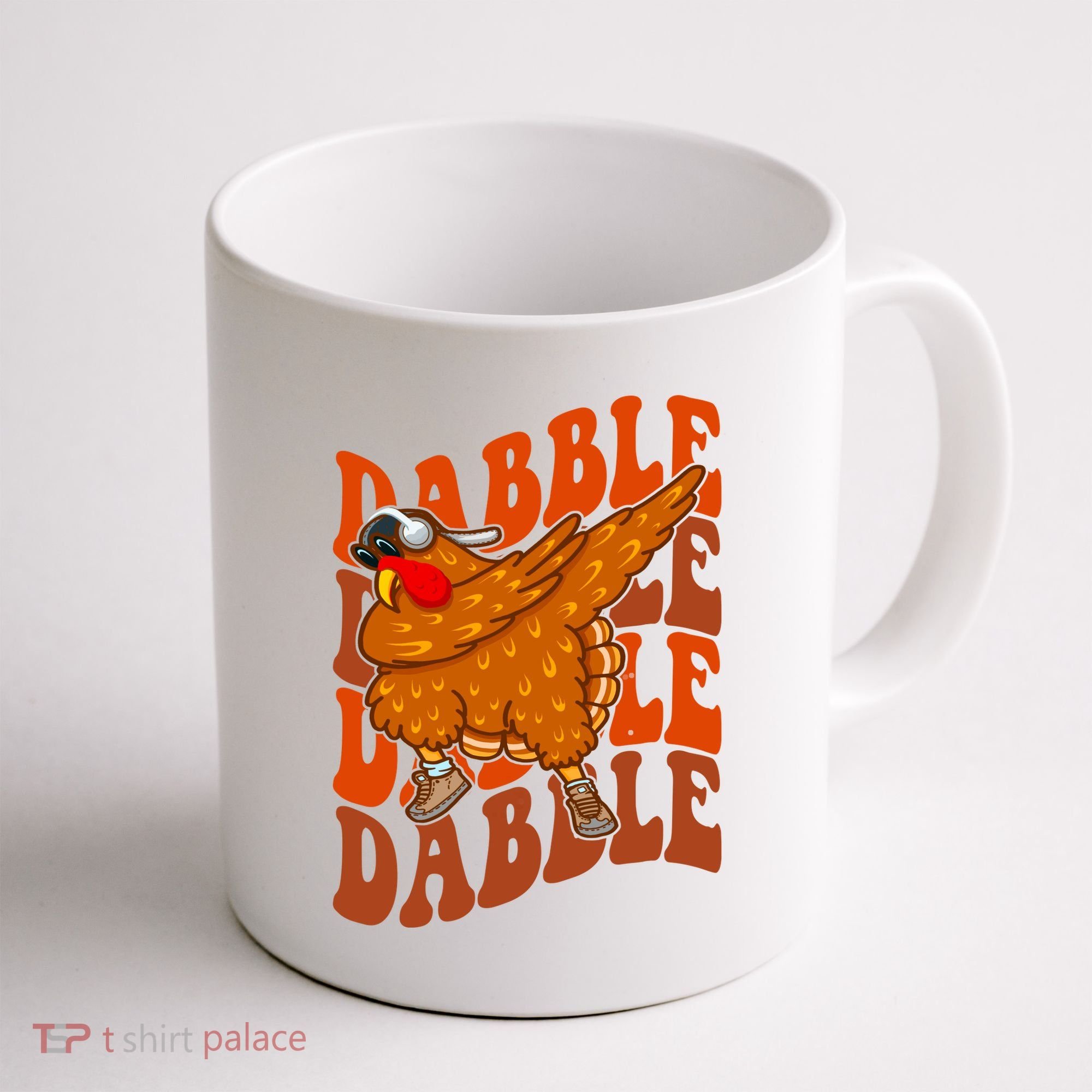 Dabble Dab Turkey Thanksgiving Coffee Mug