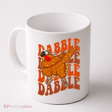 Dabble Dab Turkey Thanksgiving Coffee Mug