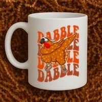 Dabble Dab Turkey Thanksgiving Coffee Mug thumb 2