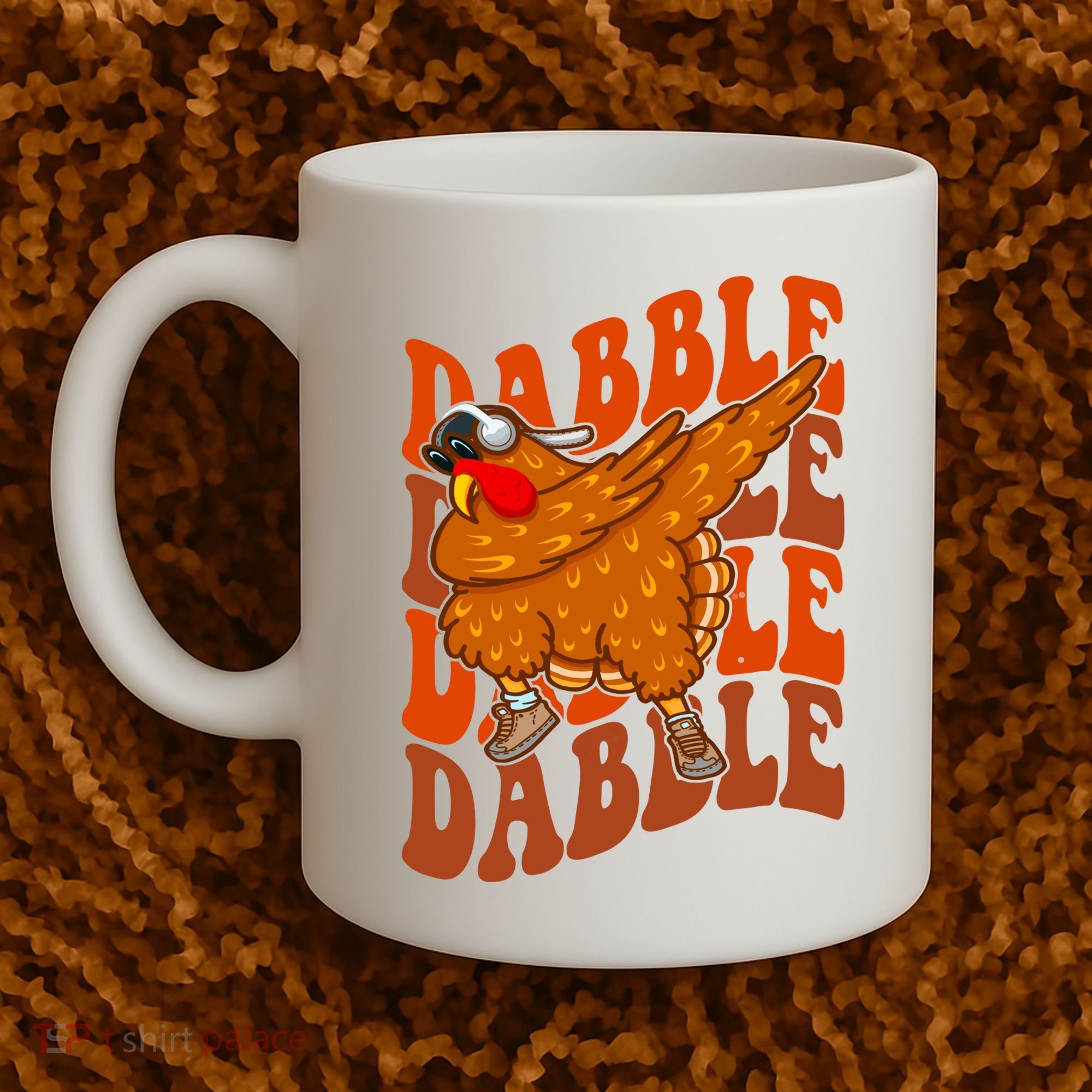 Dabble Dab Turkey Thanksgiving Coffee Mug