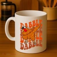 Dabble Dab Turkey Thanksgiving Coffee Mug thumb 4