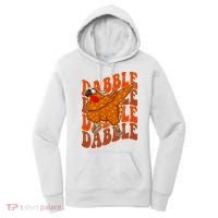 Dabble Dab Turkey Thanksgiving Women's Hoodie thumb 0