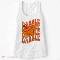 Dabble Dab Turkey Thanksgiving Women's Tank Top thumb 0