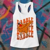 Dabble Dab Turkey Thanksgiving Women's Tank Top thumb 3