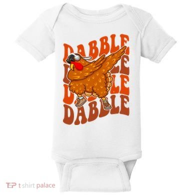 Dabble Dab Turkey Thanksgiving Baby Bodysuit