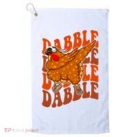 Dabble Dab Turkey Thanksgiving Golf Towel thumb 0