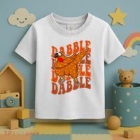 Dabble Dab Turkey Thanksgiving Toddler T-Shirt thumb 3